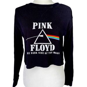 Pink Floyd  Dark Side of the Moon Long Sleeve Crop Top size medium